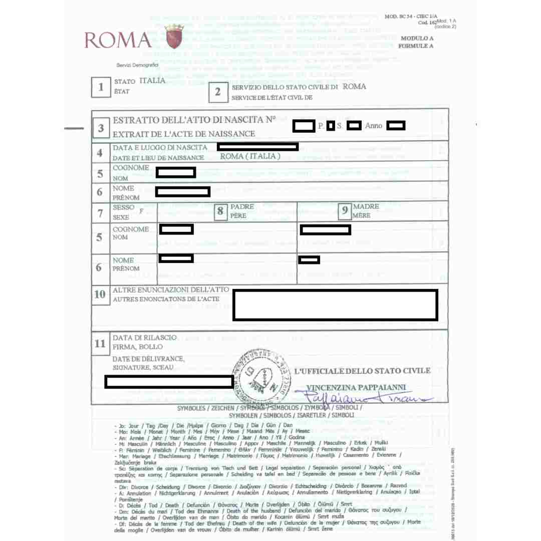 traduzione giurata certificato di nascita – documento ufficiale asseverato per permesso di soggiorno e uso legale in Italia