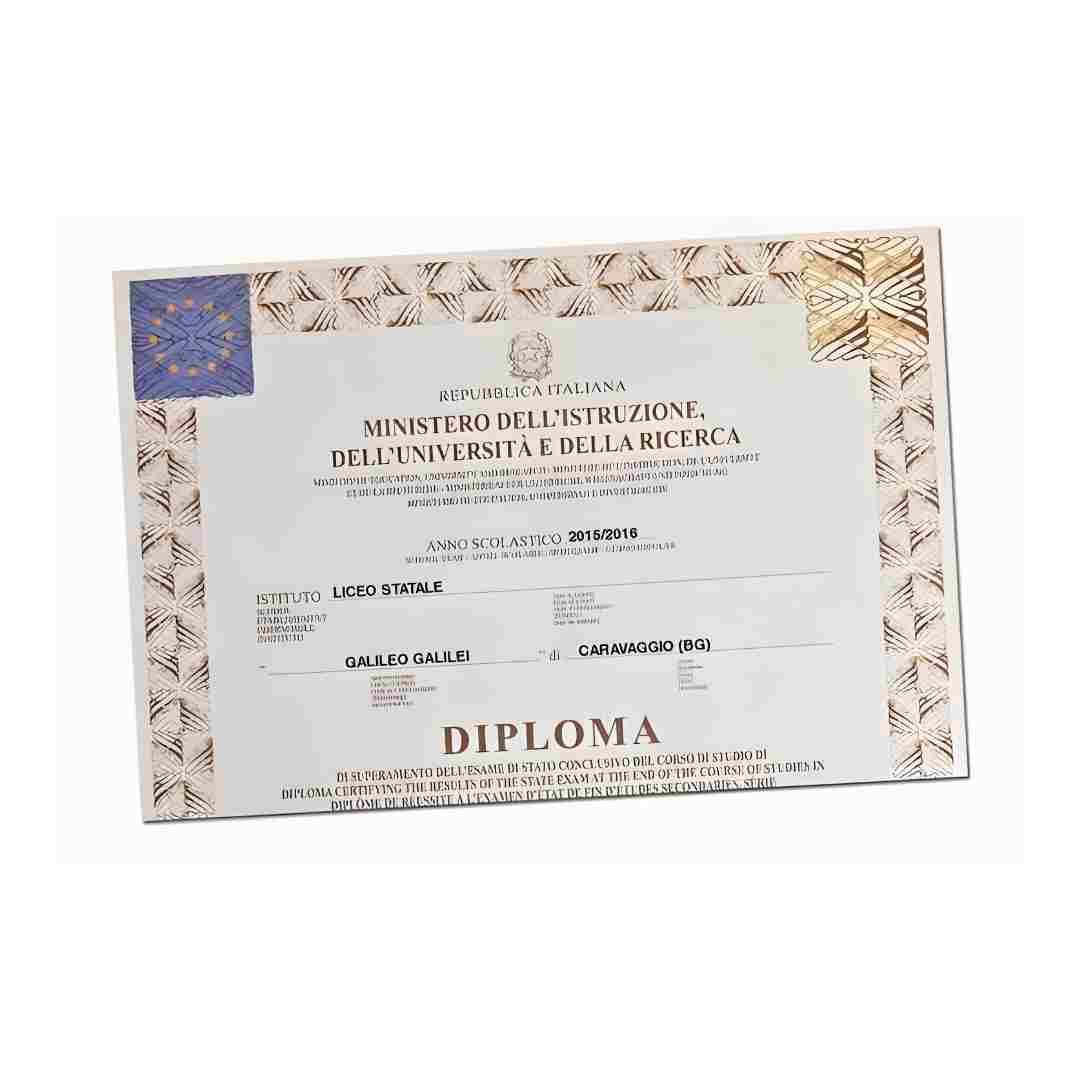 Traduzione giurata di un diploma – Documento ufficiale certificato per uso accademico e amministrativo in Italia