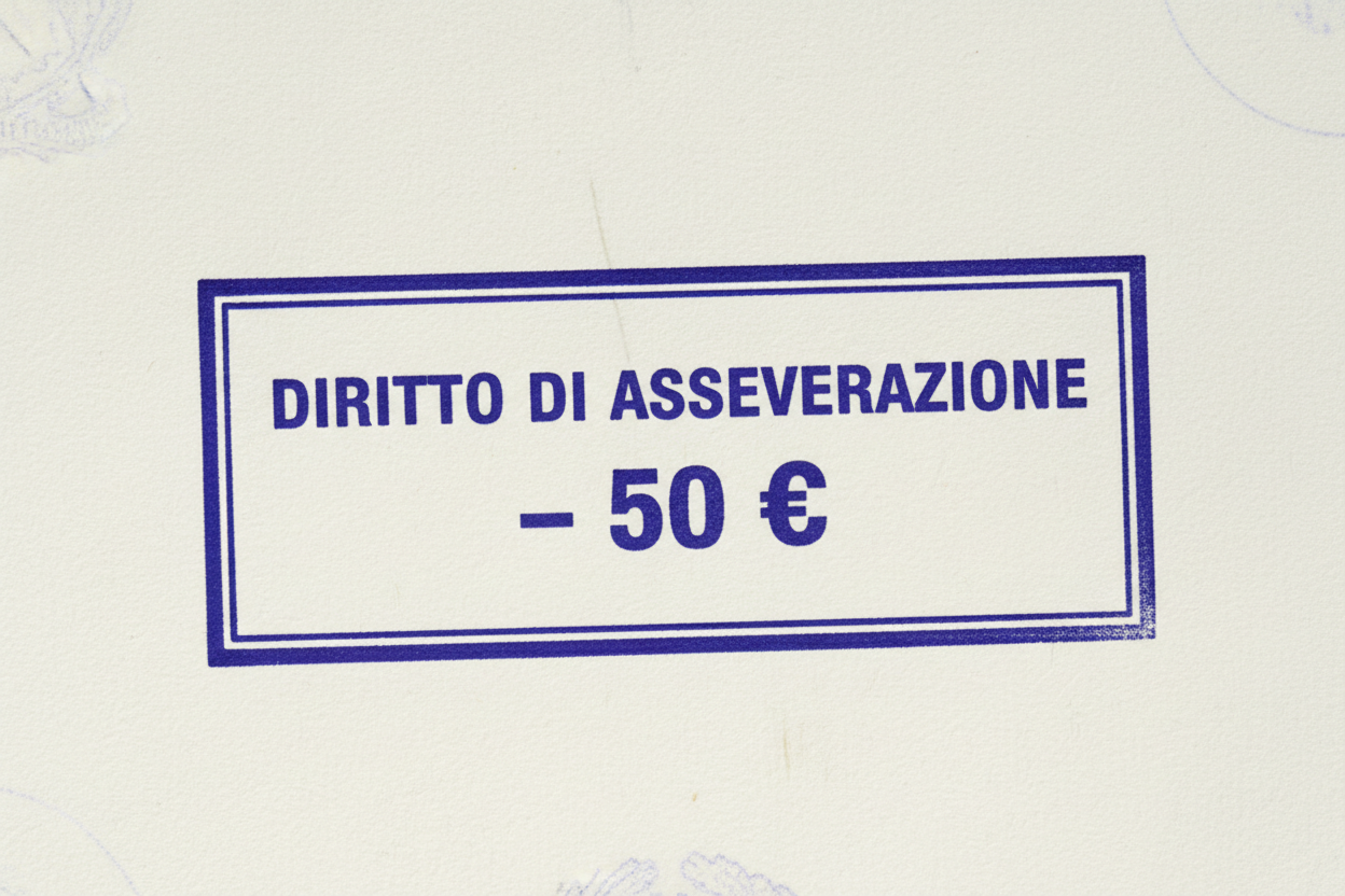 Diritto Di Asseverazione - 50 €